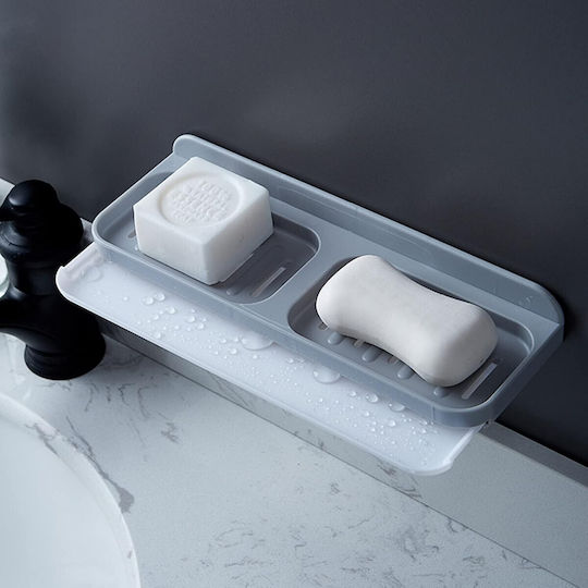 Alista Home Επιτοίχια Σαπουνοθήκη Κεραμική Γκρι 4775277397141
