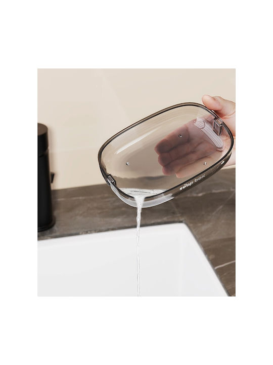 Alista Home Tavă De Săpun De Birou Din Sticlă Gri