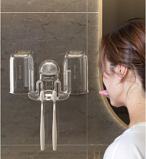 Alista Home Ποτηροθήκη Πλαστική με Βεντούζα Διάφανη 4775277348259