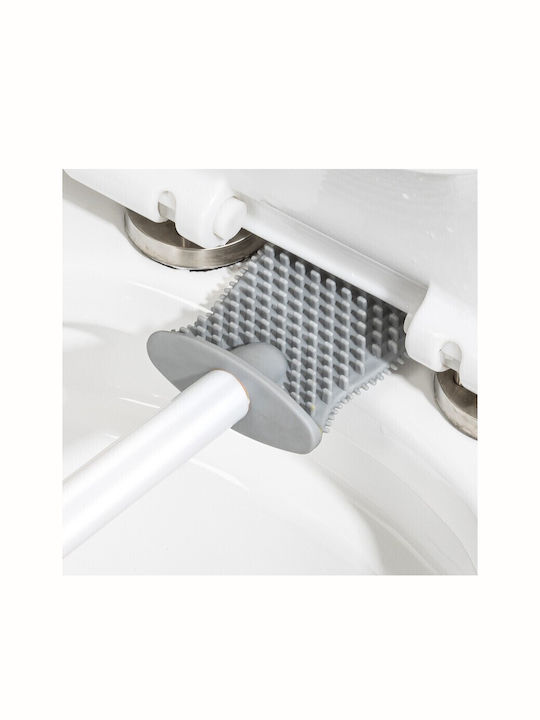 Alista Home Perie de Toaletă din Plastic pentru Baie Albă