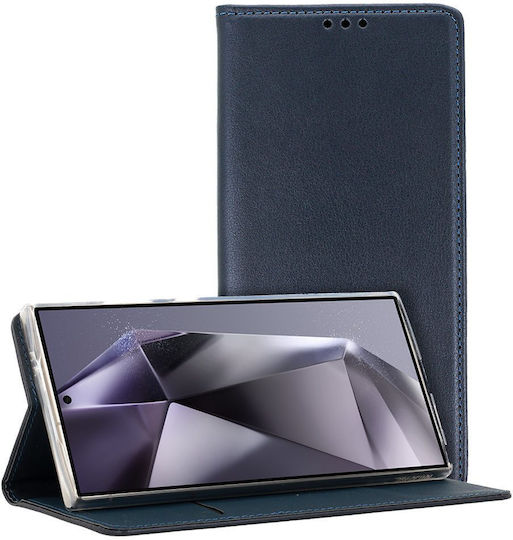 Smart Back Cover Silicone / Leather / Fabric Navy Blue (Xiaomi 14)