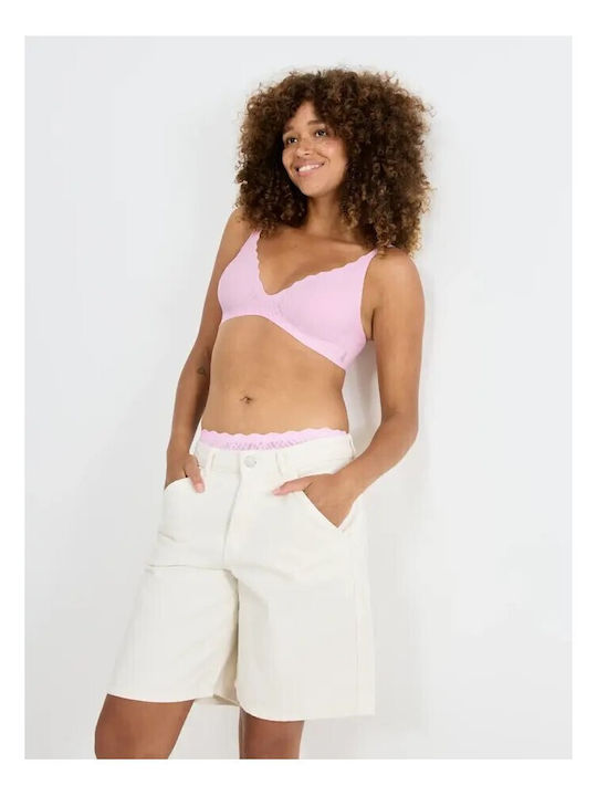 Sloggi Сутиен Дамски Платнен Regular Fit 10226744-1588-розов