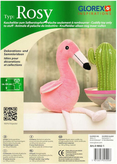 Glorex Plüsch Flamingo 33 cm