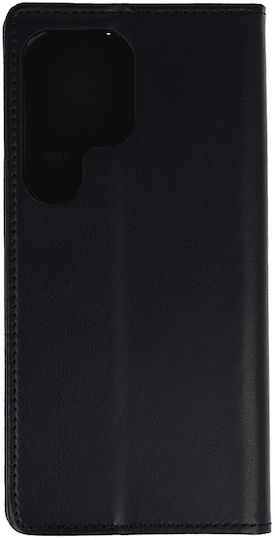 Smart Задна корица Силикон / Кожа / Текстил Черен (Galaxy S25 Ultra)