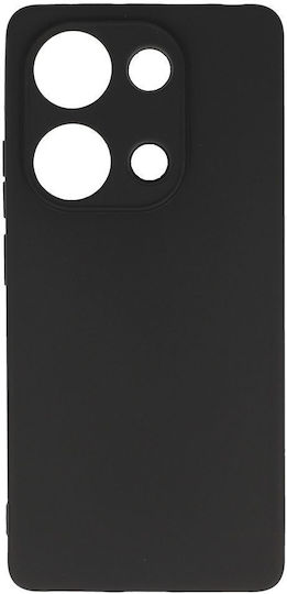 Matt Umschlag Rückseite Silikon Schwarz (Redmi Note 13 Pro 4G / Poco M6 Pro 4G)
