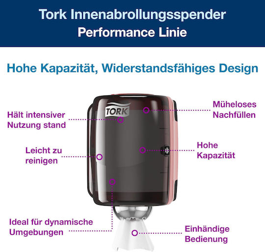 Tork Θήκη Για Χαρτί Ρολό Κόκκινη 659008