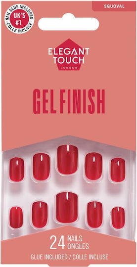Elegant Touch Tips Unghii False în Culoarea Burgundy 24buc