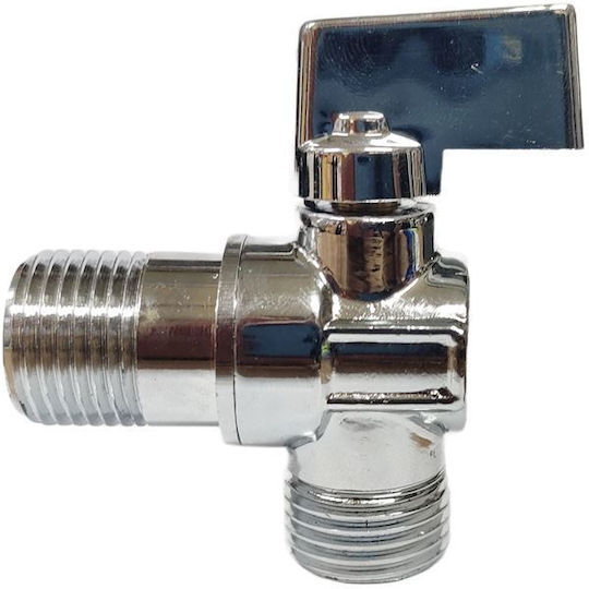 Bormann BTW3290 Βάνα / Διακόπτης Γωνιακός 1/2"x1/2" Σφαιρικός Αρσενικό
