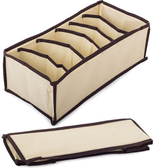 Alista Home Husă De Depozitare Din Plastic Pentru Șosete / Cravate Bej 32x16x10cm