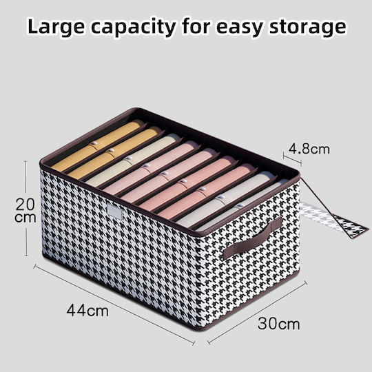 Alista Home Organizator Textil Pentru Haine Și Șosete Alb 44x30x20cm