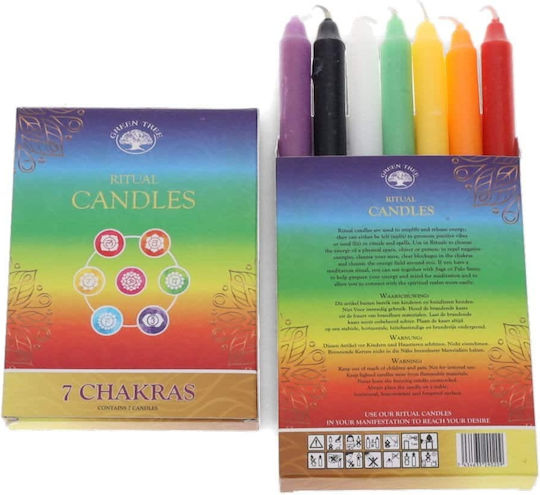 Seven Chakra Manifest Magic Candles Set Επτά Κεριά Τσάκρα Seven Chakra Manifest Magic Candles Set Επτά Κεριά Τσάκρα