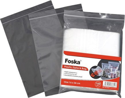Foska Security Zip Packaging Bag 9x13cm 100pcs