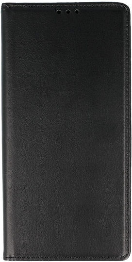 Smart Book Silicon / Piele / Tesatura Negru (Oppo A17)