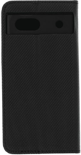 Smart Book Piele / Silicon Negru (Google Pixel 8a - Traducere: Google Pixel 8a)