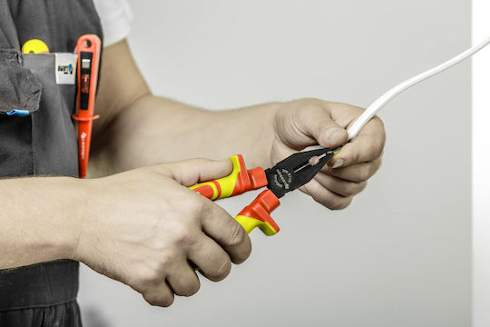 Högert Plier Straight Electrician with insulation 1000V Length 160mm
