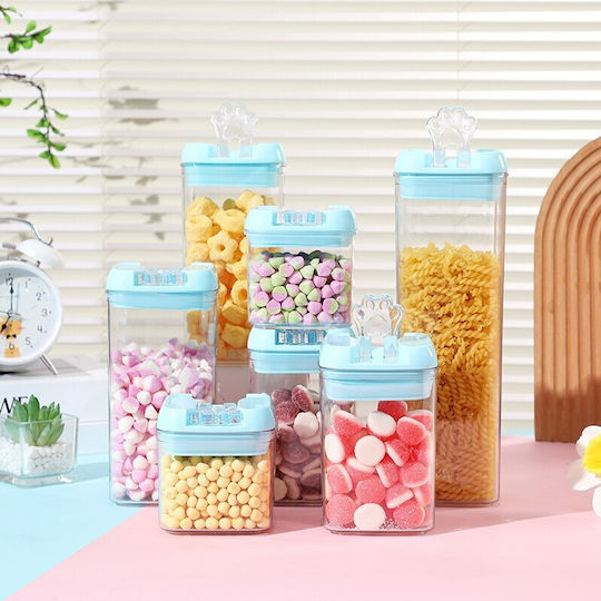 Alista Home Κουτί Δημητριακών με Καπάκι Πλαστικό Μπλε 500ml