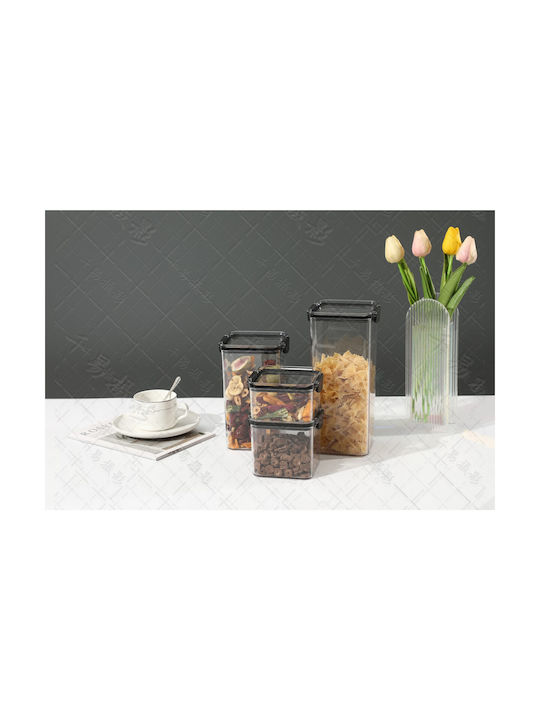 Alista Home Vază Cereale Cu Capac Din Plastic Transparent 460ml 1 Bucată