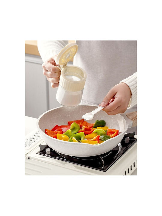 Alista Home Vază Pentru Zahăr Cu Capac Din Sticlă Albă 180ml