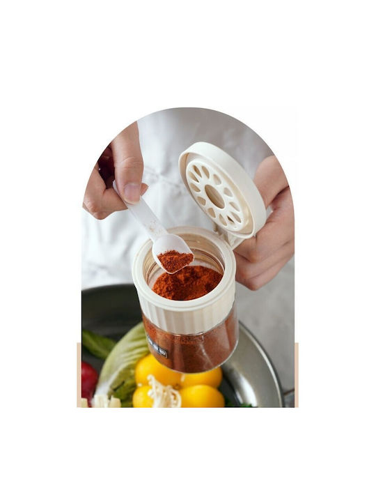 Alista Home Vază Pentru Zahăr Cu Capac Din Sticlă Albă 180ml