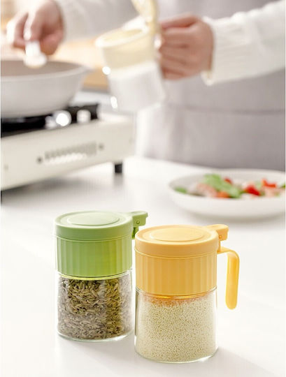 Alista Home Glas Lebensmittelglas & Behälter für Zucker mit Deckel Grünes 180ml 1 Stück