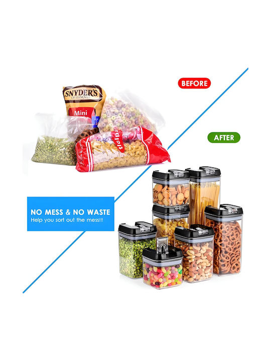 Alista Home Caseta Pentru Zahăr / Cereale / Paste / Cafea / Ceai Cu Capac Ermetic Plastic Maro 1900ml