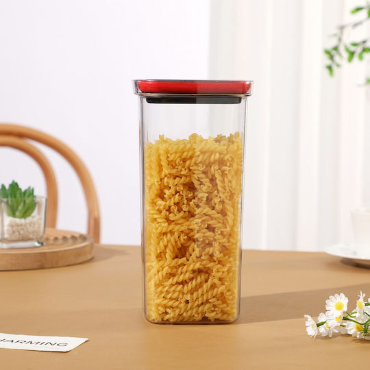 Alista Home Box for Cereals Pasta Coffee Sugar with Lid Plastic Transparent 2000ml