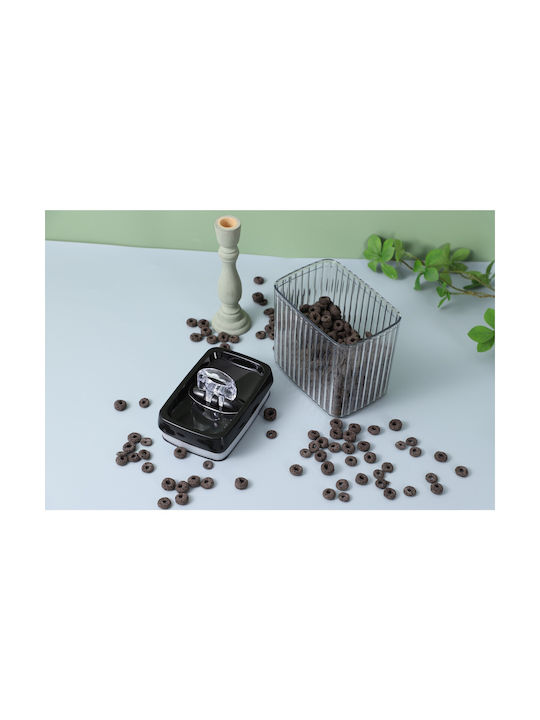 Alista Home Set 3 Bucăți Vaze Cereale cu Capac Plastic Transparent 1500ml 3 Bucăți