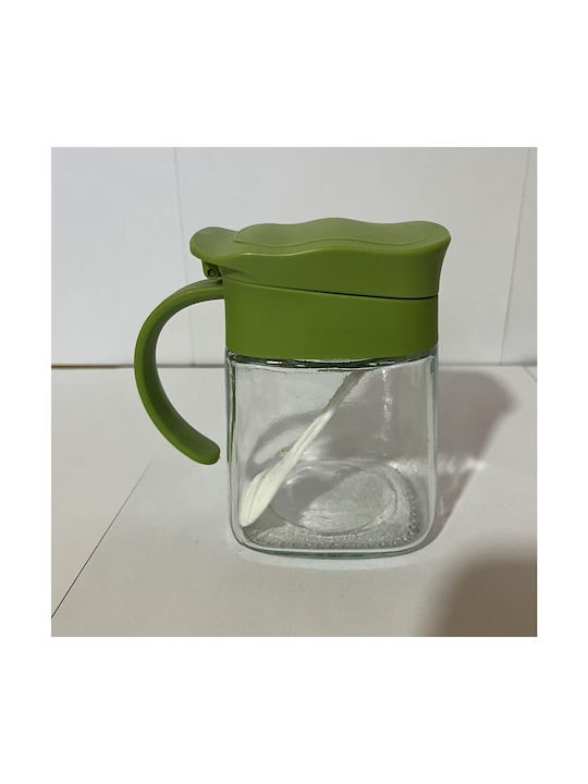 Alista Home Vază Pentru Zahăr Cu Capac Din Sticlă Verde 180ml