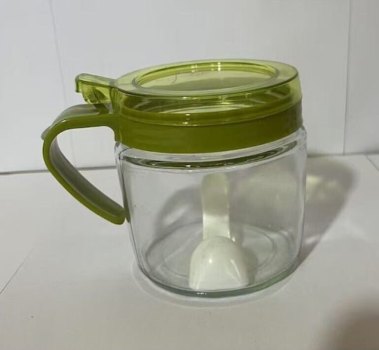 Alista Home Zucker Vaso mit Deckel Glas Transparent 180ml 1Stück