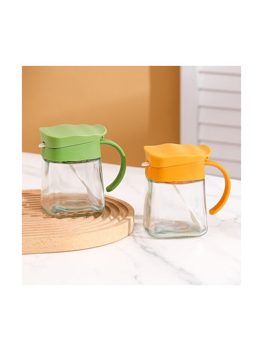 Alista Home Vază Pentru Zahăr Cu Capac Din Sticlă Verde 180ml