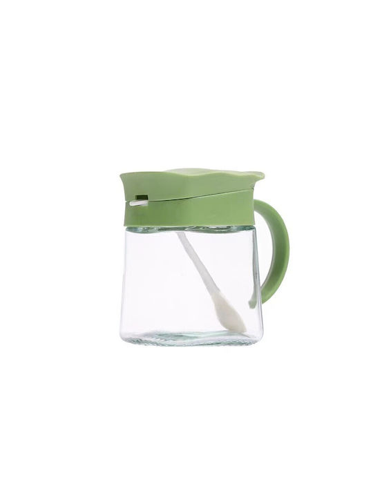 Alista Home Vază Pentru Zahăr Cu Capac Din Sticlă Verde 180ml