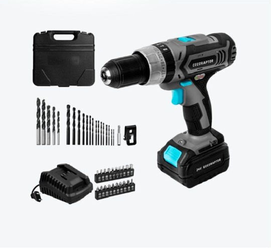 Cecotec CecoRaptor Perfect ImpactDrill 2024 Advance Mașină De Găurit Cu Baterie 24V 1x2Ah