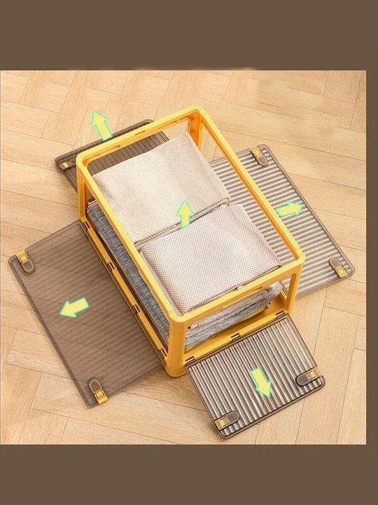Alista Home Cutie De Depozitare Din Plastic Cu Capac Portocalie 47x35x24.5cm