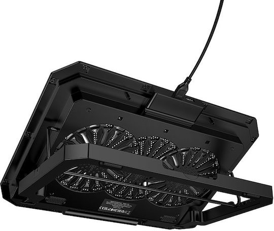 Hoco GA4 Cooling Pad for Laptop up to 17" with 2 Fans and Lighting