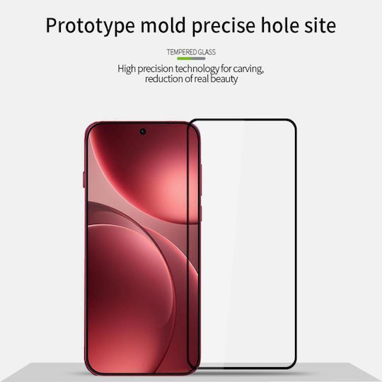 2.5D Full Face Tempered Glass Black Compatible with OnePlus 15