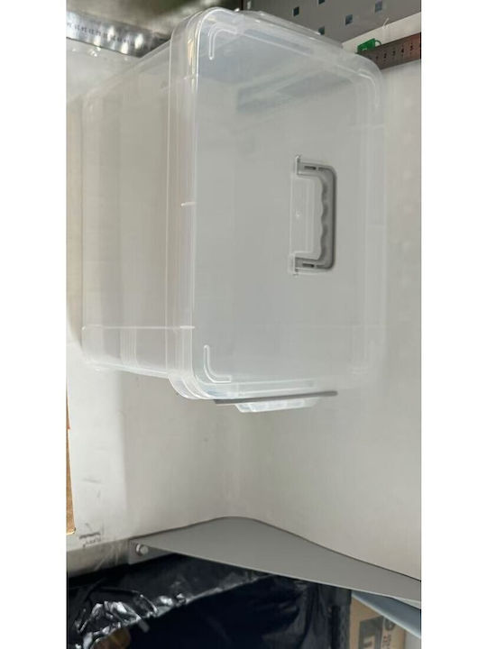 Alista Home Cutie de Depozitare Din Plastic Cu Roți și Capac Transparent 38.5x27.5x22cm