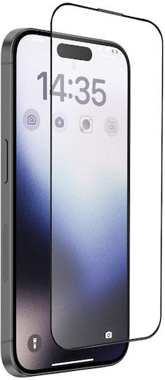 Tel Protect Adeziv complet Mat Full Face Tempered Glass Negru (iPhone 11 Pro Max)