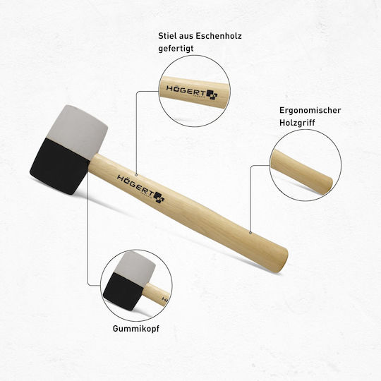 Högert Hammer 450gr mit Holzgriff HT3B044