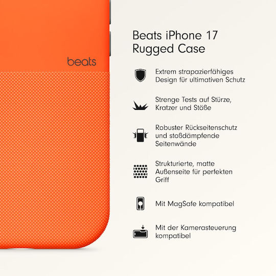 Beats Rugged Back Cover Πλαστικό Sierra Orange (iPhone 17)