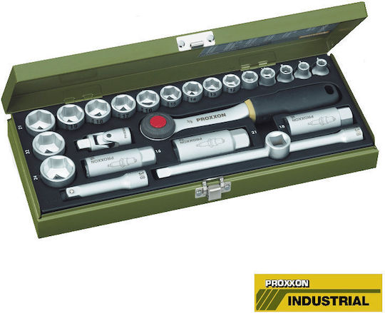 Proxxon Set Ratchet 3\8" 20pcs
