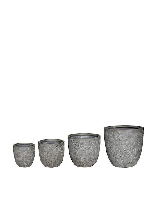 Pakketo Ceramic Bronze Plant Pots 4pcs