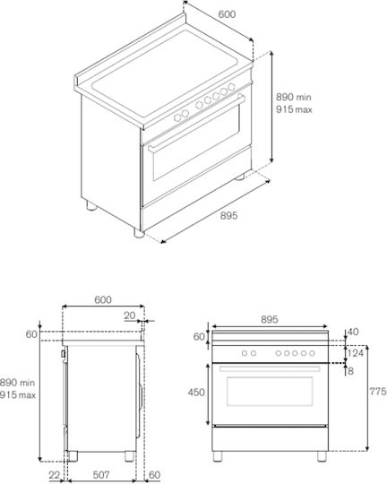 Bertazzoni Κουζίνα Pro9 6l