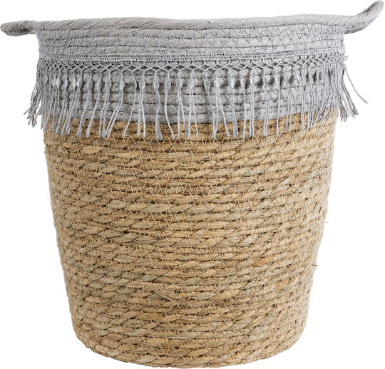 GloboStar Beige Flower Pot with Gray 28x26x28cm