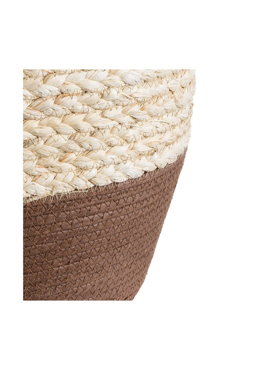GloboStar Beige, Brown, White Flower Pot 28x33x28cm