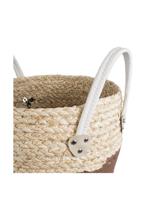 GloboStar Beige, Brown, White Flower Pot 28x33x28cm