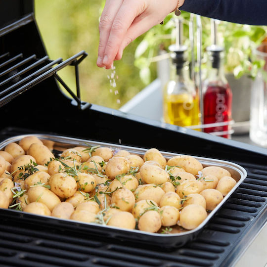 BarbeCook 223.0220.100 Grillgeschirr BBQ-Pfanne Edelstahl 34x24cm