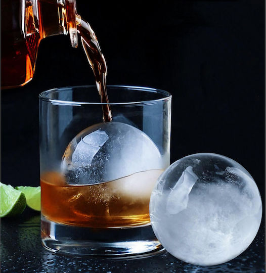 Alista Home Gray Silicone Round Ice Cube Tray with Lid