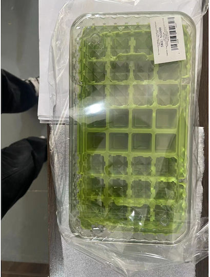 Alista Home Păgothiki Cub Plastică cu Capac Verde 125000 3 Bucăți