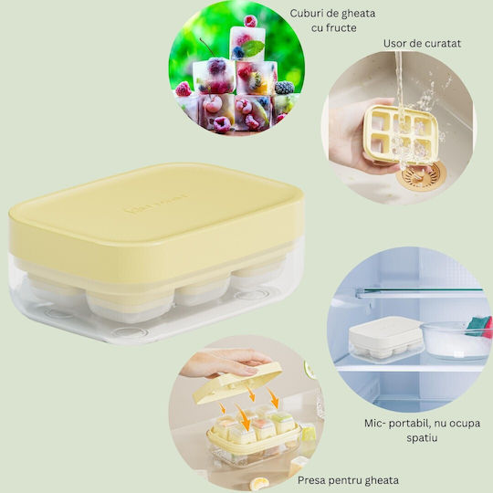 Alista Home Eiswürfelformen und -tabletts Kube aus Silikon Gelbe Alista Home Eiswürfelformen und -tabletts Kube aus Silikon Gelbe
