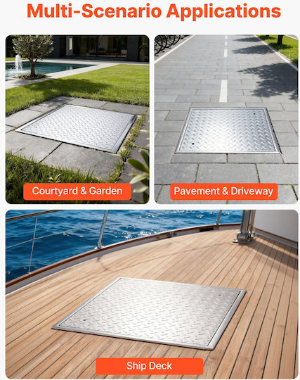 Vevor Φρεάτιο 60x60cm JGJKJFTSJGJKATG7Y001V0